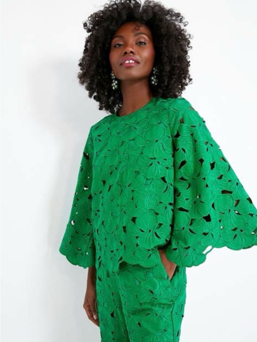 NWT Tuckernuck | Tops | Tuckernuck Atlantic Pacific Mia Green 3d Lace - Picture 2 of 2